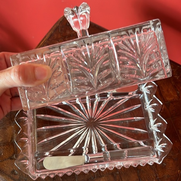 Beautiful butter tray with two matching spreaders - Picture 2 of 12